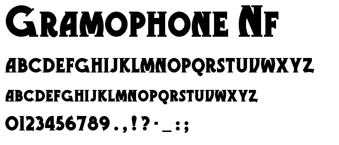 Gramophone NF font